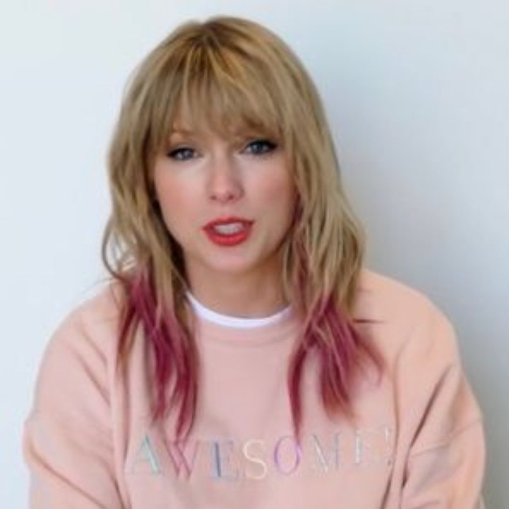 Taylor Swift official Lover Me! merch peach crewneck Awesome! sweatshirt
